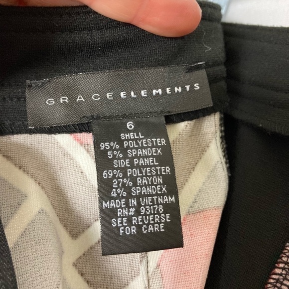 B3  EUC Grace elements kneelength abstract skirt,6 - Picture 4 of 4